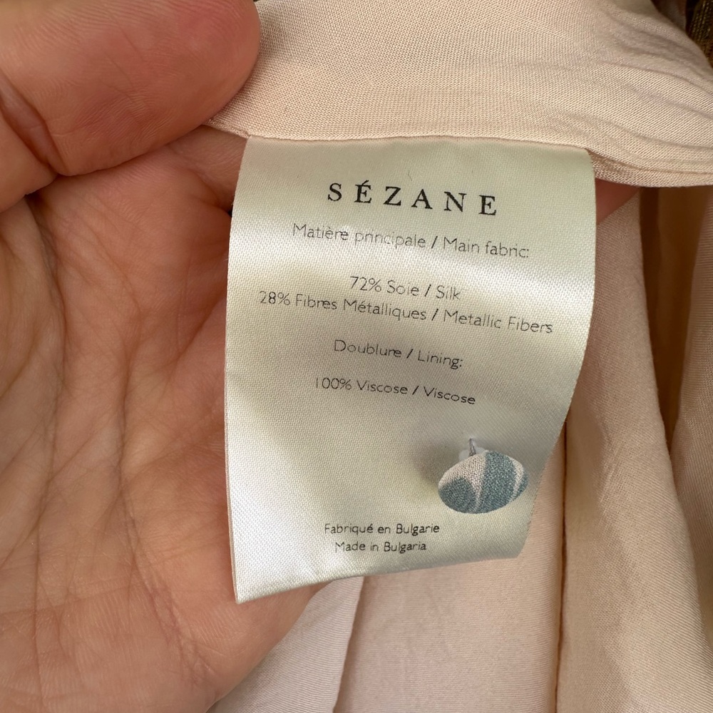 RARE Sezane Wrap dress Orchidée Dress FR36 - Picture 6 of 7